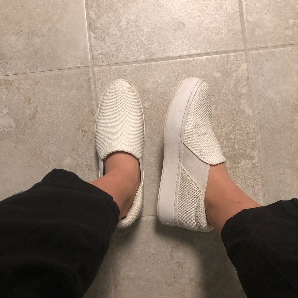 Vince Warren Woven Platform Sneakers